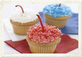 Firecracker Cupcakes For 4th Of July Menu